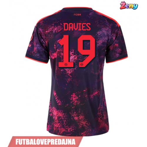 Lacne Ženy Futbalové dres Bayern Munich Alphonso Davies #19 2026-27 Krátky Rukáv - Tretina